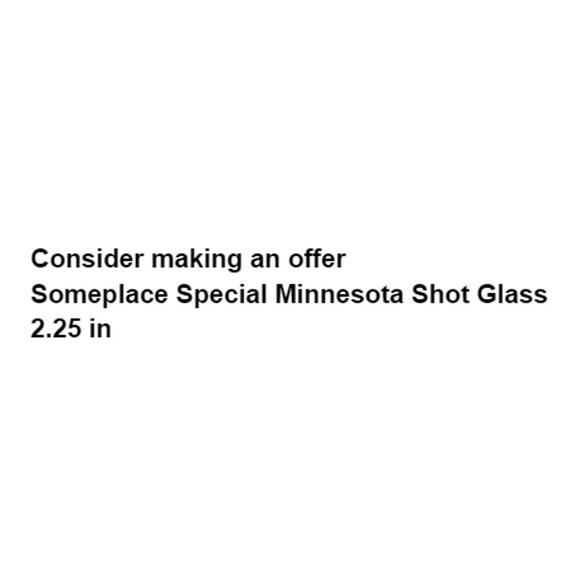 Someplace Special Minnesota Shot Glass Souvenir Barware Jigger Shooter - Picture 2 of 7